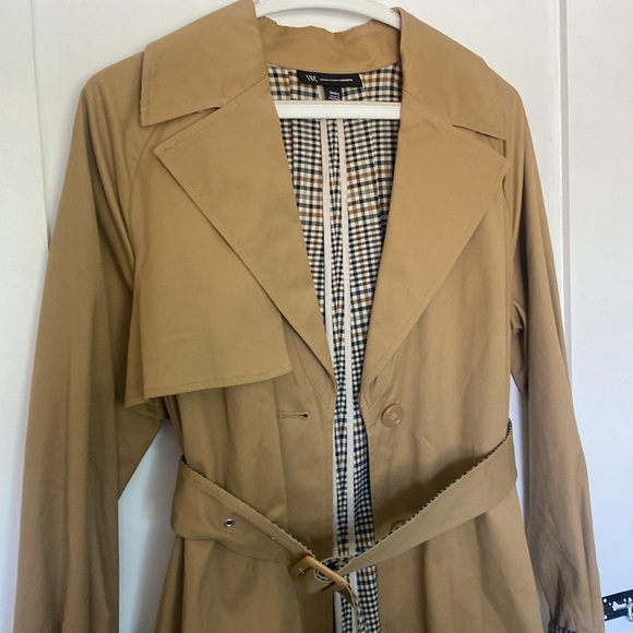 INC Beige Trench Coat - Picture 4 of 8